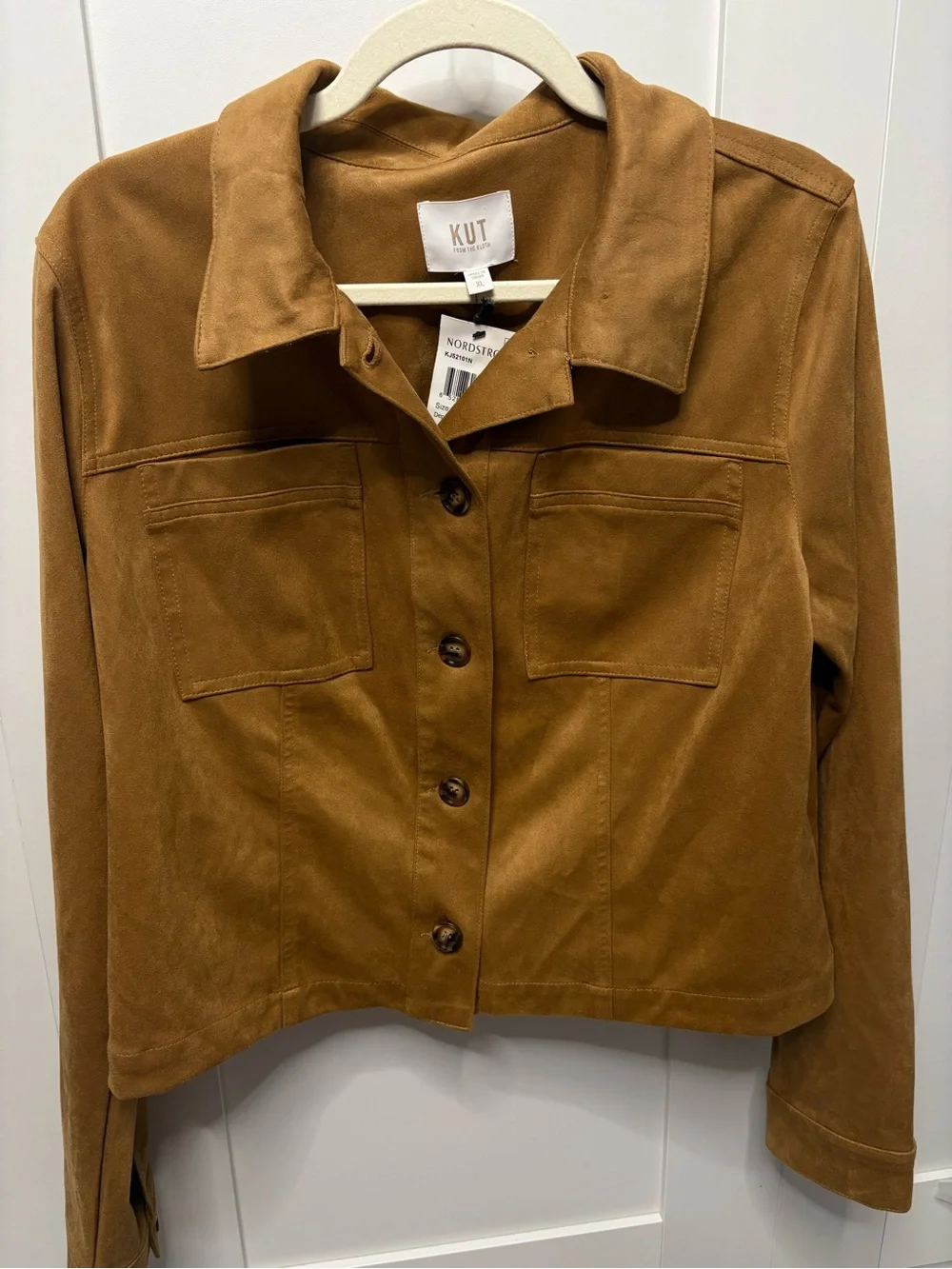 Kut From The Kloth faux-suede button-up jacket